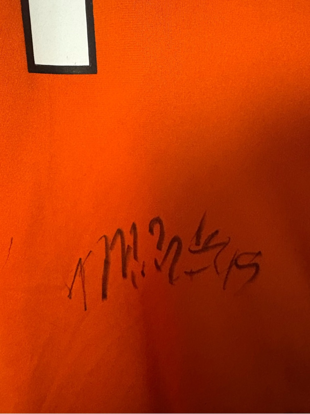 Bengals signed orange alternate jersey